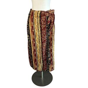 Elegant Multicolor Midi Skirt